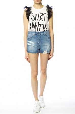 Ruched tulle sleeveless top, zdjęcie 2 Ruched tulle sleeveless top od Moschino